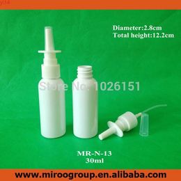 Hotsale high quality 50+2pcs/lot 30ml plastic nasal spray pump bottles, 1oz Plastic sprayer bottles 30 ml (white color)good qualtity