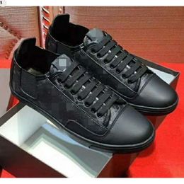 2022 classic gentlemen designer shoes lace up black brown fashion Luxury printed Mens sneakers trainers shoe h456416