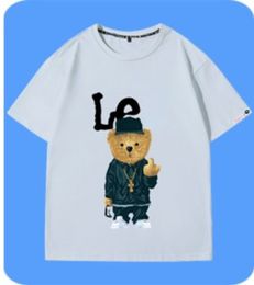 Designer Bear Printing Short-sleeved T-shirt 2022 New Brand Comfortable Half-sleeved T-shirt Bottoming Shirt for Men and Women Plus Size 6XL