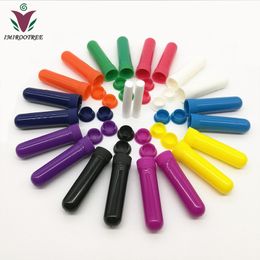 Free Shipping Coloured blank nasal aromatherapy inhalers, inhaler sticks for essential oil with FREE cotton wicks