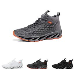 GAI Wholesale Non-brand Running Shoes for Men Triple Black White High Top Grey Fashion Blade Personality Comfortable Shoe Mens Trainers Outdoor Sports Sneakers