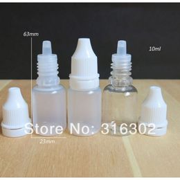 High Quality 10ml Clear PET Dropper bottle 1/3OZ Plastic Bottle 10CC Eye Drop