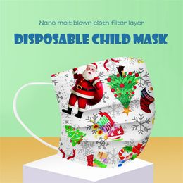 Kids Mask Designer Disposable Face Masks 95% Filtration Efficiency Dustproof Prevention of Influenza Christmas face Masks Adult Men Women