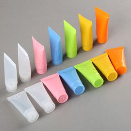 5pcs bottles Cosmetic Soft Tube 5ml/10ml plastic Lotion Containers Empty Makeup squeeze tube Refilable Emulsion Cream Packaging
