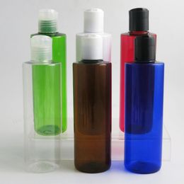 20 X Empty 250ML Plastic Bottles with Disc Top Flip Cap 8OZ Containers For Shampoo Lotions Liquid Packaging