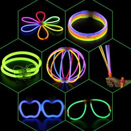 accessories for Glow Stick Bracelet Necklaces Neon Party LED Flashing Light Wand Novelty Toy Vocal Concert glasses handheld lanter