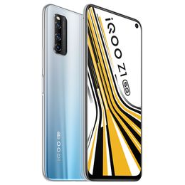 Original VIVO iQOO Z1 5G Mobile Phone 8GB RAM 128GB 256GB ROM MTK 1000+ Octa Core Android 6.57" LCD Full Screen 48MP NFC OTG 4500mAh Wake Face ID Fingerprint Smart Cell Phone