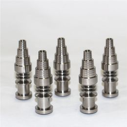 hand tools Top quality 6 in 1 Adjustable domeless GR2 dab nail Titanium nails Male Female for oil rigs glass bong rig