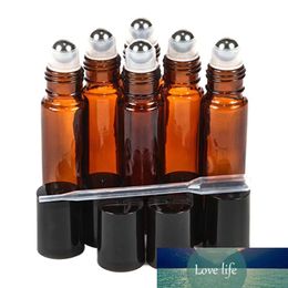 1pc Amber 10 Ml Glass Roll-on Bottles with Stainless Steel Roller Balls