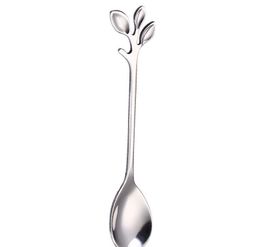 Stainless Steel Tree Branch Spoon Fork Gold Dessert Coffee Spoons Home Kitchen Dining Flatware Stirring jllLmI mx_home