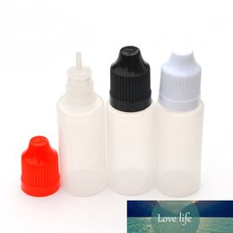 100pcs 20ml PE Plastic Dropper Bottles Empty Refillable Liquid Bottle With Childproof Cap Squeezable Vial