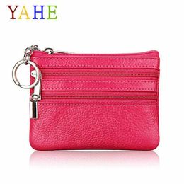 Fashion Coin Purses YaHe Brand Small Genuine Leather Women Purse Children Mini Coins Change Wallet Bag For Little Girls Kids Boys Pouch