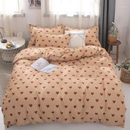 Bedding Sets Cute Lovely Pattern Set Duvet Cover Bed Sheet Pillowcase Bedclothes 3-4pcs/Set Home Textile1