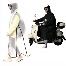 Transparent Long Raincoat Women Men Rain Trench Coat Jacket Black Poncho Cloak Clear Bicycle Riding Rainsuit Motorcycle Rainwear 201202