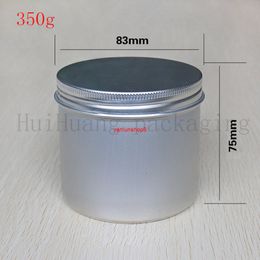 10pcs 350g Empty Aluminum Cream Jar Tin Cosmetic Lip Balm Containers Nail Derocation Crafts Pot Refillable Bottle Screw Threadgood package