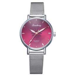 Watch women luxury silver popular rose dial flowers metal ladies bracelet quartz watch ladies wristwatches new watch