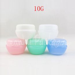 10G Cream Plastic Makeup Jar Containers ,10CC Small Nail Art Cans , MINI Packaging Container Sub-bottling