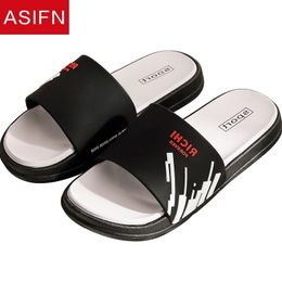 Fashion Tide Summer ASIFN Slippers Men's Beach Shoes Women Slides Male Indoor Home Bathroom Bath Slip Household Sandals Y200107 GAI 104