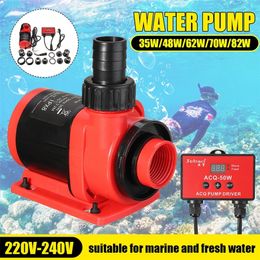 Professional 35/48/62/70/82W Silent Digital Submersible Filter Fish Pond Aquarium Water Pump Tank Fountain Y200922