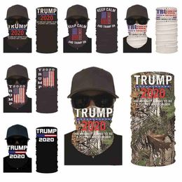 2020 Trump Face Mask American Election Printing Dustproof Masks Outdoor Cycling Magic Scarves Bandana Headband Designer Party Masks Cyz2579