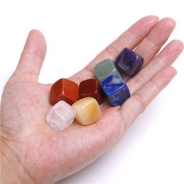 Natural Crystal Chakra Stone NaturalStones gifts Palm Reiki Healing Crystals Gemstones Yoga energy 7pcs Set WQ734-WLL