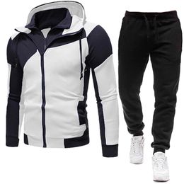 New Brand Men Clothing Sets Tracksuit 2 Piece Sets Hoodies+Pants Men's Sweater Set Sports Suit Streetswear Jackets Free Shipping 201118