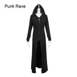 Women's Jackets Wholesale- Punk Goth Visual Kei Steampunk Long Black Witches Cardigan Shirt Top Jacket M XL1