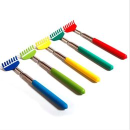 5 Colours 20-68cm Stainless Steel Back Scratcher Claw Telescopic Retractable Back Scratcher Extendible Body Massager Hackle Itch Stick