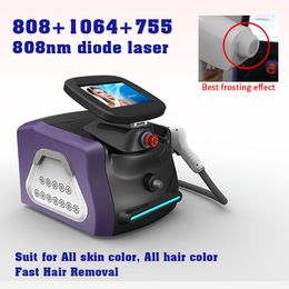 2024 portable 808nm diode laser hair removal machine for beauty salon use also for personal use