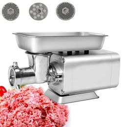 1100W multifunctional stainless steel electric meat grinder 220V sausage stuffing machine mincer kitchen tools 120kg/h
