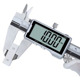 Electronic Digital Caliper HD Full Screen Full Metal 0-150/200/300mm Stainless Steel Vernier Caliper precise measurement tool 201117