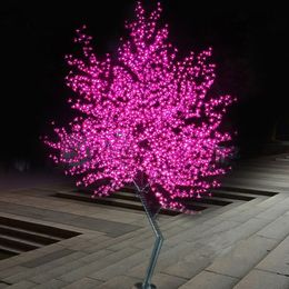 2.5M 1728LEDS Shiny LED Cherry Blossom Christmas Tree Lighting Waterproof Garden Landscape Decoration Lamp For Wedding Party