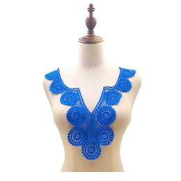 1pc Embroidered Neckline Collar Flower Hollow Cor Lace Fake Collar Sewing Applique Diy Lace Acc jllmEQ