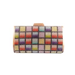 Full Diamond Evening Bag Luxury Handbag Women Small Square Hard Box Chain Shoulder Bag Solid Multicolor Party Clutch Purse