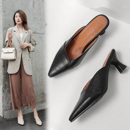 Women sandals Summer 2020 Sexy Fashion High heel Big Size 28-46 Pointed Toe slipper Office Party Quality Lady Pumps Shoe 19-221