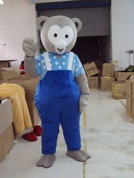 2019 Factory direct sale cute silver bear Cartoon Character Costume mascot Custom fancy dress Products custom-made free shipping