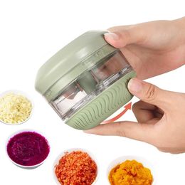 Manual Food Garlic Vegetable Grinder Chopper Mincer Multi-function Crusher Press for Meat Nuts Pepper Onion Food Processor 201201