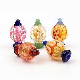 Colorful US Color Glass Bubble Carb Cap UV Ball Caps For Smoking Beveled Edge Quartz Banger Nails Water Bongs Pipe Dab Rigs