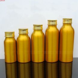 30-50pcs 30/50/60/80/100ml Aluminium gold empty bottle Capsule Screw cap cosmetic jar Sample travel subpackage bottleshigh qualtity