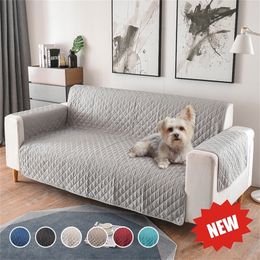 1/2/3 Seater Removable Sofa Cover for Dogs Pets Kids Living Room Furniture Couch Slipcover Armchair Sofa Cover Quilted Fabric 201222