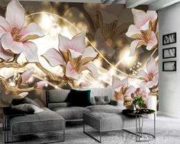 3d Flower Wallpaper Embossed Pink Delicate Flowers 3d Wallpaper Romantic Flower Decorative Silk 3d Mural Wallpaper