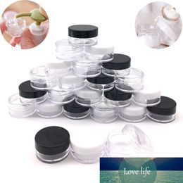 5pcs 2g/3g/5g/10g/15g/20g Empty Plastic Clear Cosmetic Jars Makeup Containers Lotion Bottle Vials Face Cream Sample Pots Gel Box