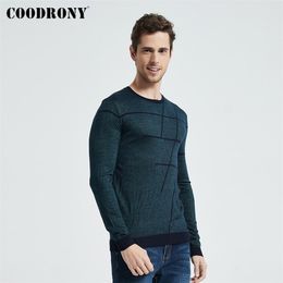 COODRONY Sweater Men Casual Striped O-Neck Pullover Men Clothes Autumn New Arrivals Pull Homme Plus Size Thin Sweaters 8150 201221