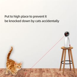 Dropshipping Cat Interactive Toy Auto Rotating Light Chaser Toy for Cats LED Laser Funny Toy Auto Rotating Cat Exercise In Stock 201217
