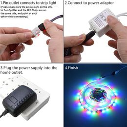 12V 10m de disco dual smd tiras de LED 2835 lâmpadas 300 lampe-rgb-ir44-não-água à prova de água e não-cola de 24 teclas de luminária de luz de 24 teclas