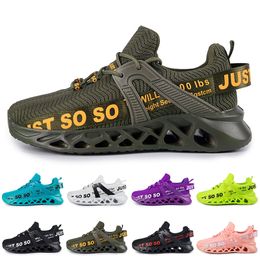 Hotsale Mens Womens Running Shoes Trainer Triple Blacks Whites Red Yellows Purples Green Blues Orange Light Pink Breathable Outdoors Sports Sneakers GAI 2024