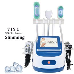 7 IN 1 cryo lipolysis ultrasonic cavitation radio frequency slimming anti cellulite treatment Cool Freeze fat lipo laser weight loss device