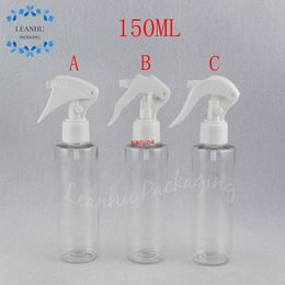 150ML Transparent Flat Shoulder Plastic Bottle , 150CC Makeup Water / Toner Sub-bottling Empty Cosmetic Containergood package