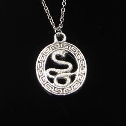 Fashion 34*25mm Snake Totems Pendant Necklace Link Chain For Female Choker Necklace Creative Jewellery party Gift