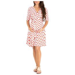 OKLADY 2019 Summer Pregnant Women Boho Dresses Maternity Clothes Mama Casual Polka Dot Bodycon Dress Pregnancy Streetwear L XL LJ201123